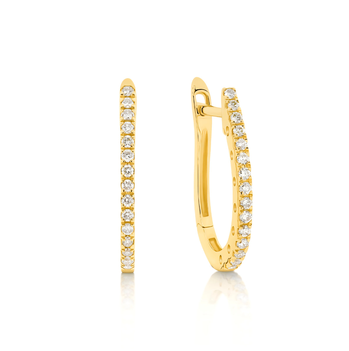 Fine Diamond Hoops