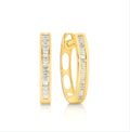Channel Set Diamond Earrings