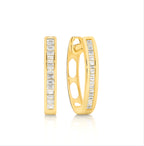 Channel Set Diamond Earrings