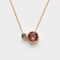 Tourmaline and Sapphire Pendant