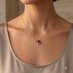 Tourmaline and Sapphire Pendant