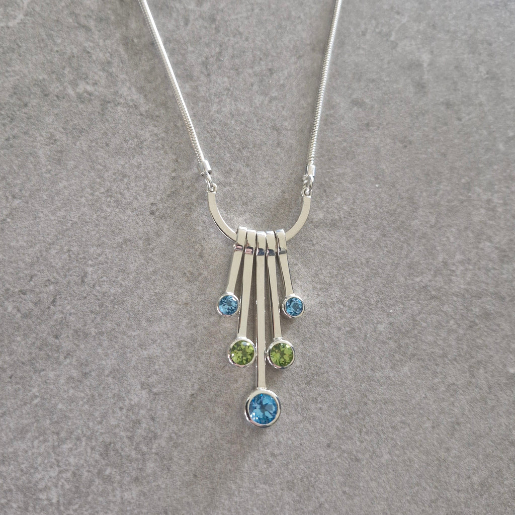 Topaz and Peridot Necklace